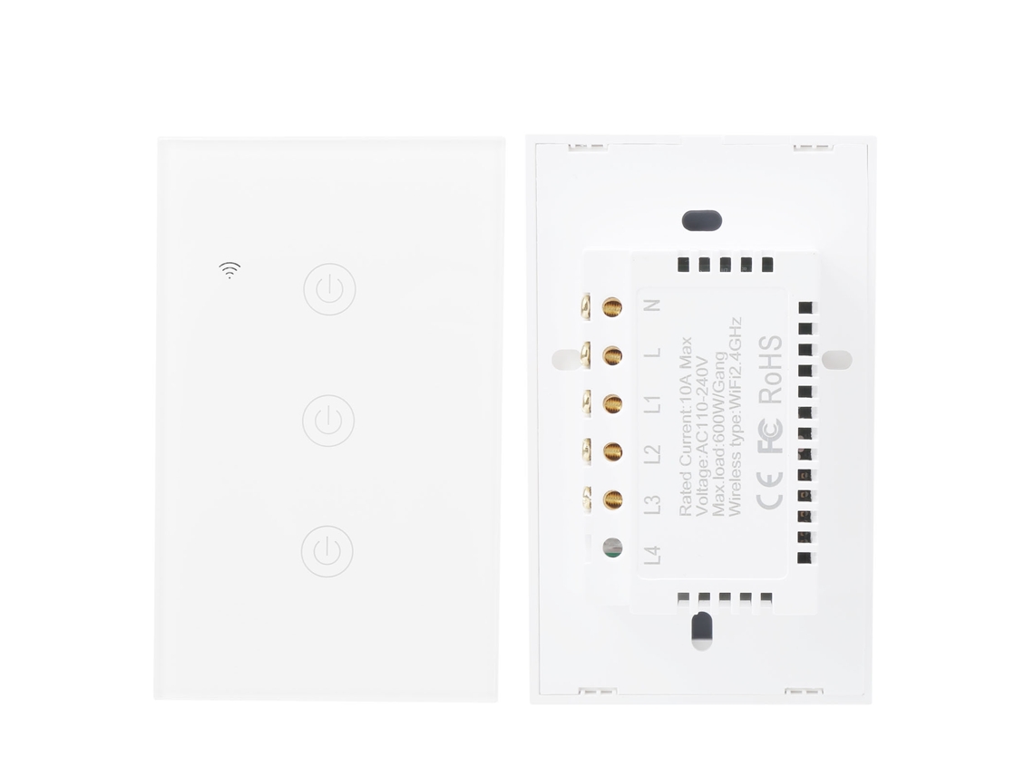 Controlador Wifi Laxiscreed Com 3 Canais Para Google Home E Automação