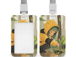 Porta Crachá Feminino À Prova De Chuva Com Cordão, Porta Crachá Impermeável, Protetor de Cartão de Identificação, Suporte