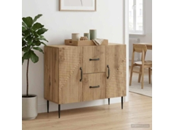 Vidaxl Buffet Carvalho Arttisan 89 X 34,5 X 60 Cm Derivados De Madeira