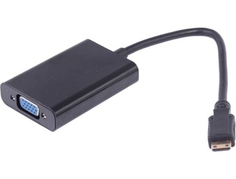 Cabo HDMI UNIFORMATIC (Mini HDMI - VGA - 10 cm - Preto)