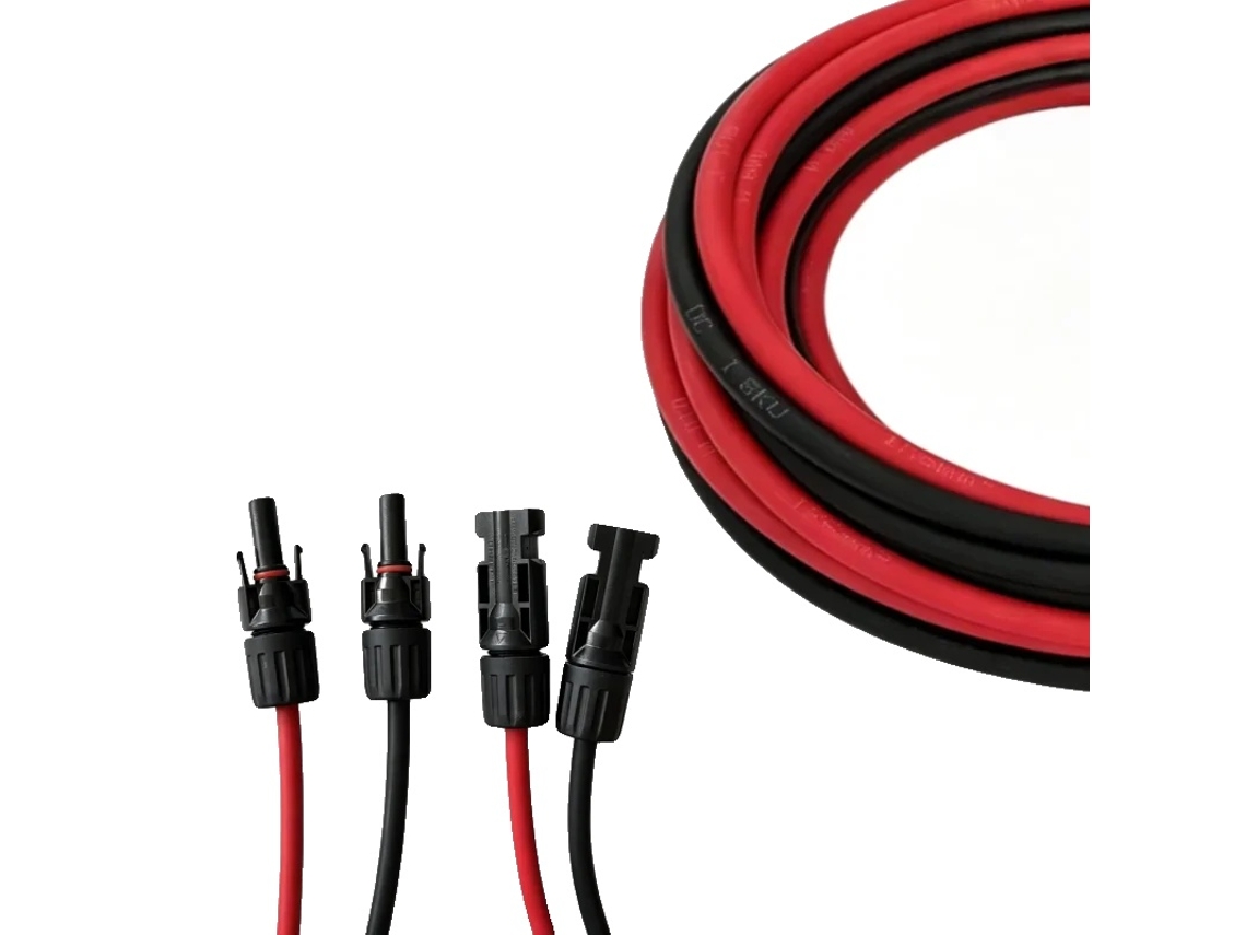 Cabo Solar, Resistente A Uv, Duplamente Isolado, 6mm² 10m