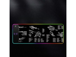 Mouse Pad, Carregamento Semi Fios 15w, Iluminação LED com 17 Modos, 80 x 30 cm, para PC, Macbook e Laptops. Hexinyigjly
