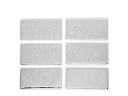6 Peças Pratos De Estampagem Para Unhas Tema Natal Modelos De Imagem Para Manicure Ferramenta Diy Stencil