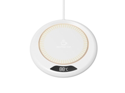 Lurelia Aquecedor De Canecas Usb 75°c 20w 220v/50hz 3 Temperaturas Desligamento Automático Aço Inoxidável Branco Para Café Chá