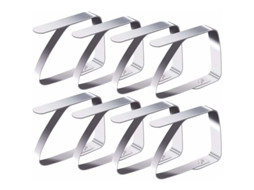 Conjunto De 8 Clipes De Pano De Aço Inoxidável Anti S Slowmoose