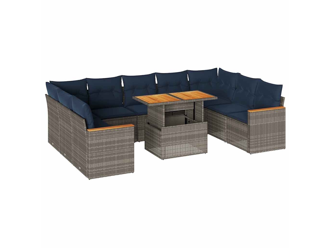 Garden Sofa Set, Garden Sofa Sets Vidaxl Cinzeto Rattan / Vime (n/a)