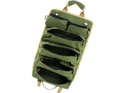 Bolsa dupla para ferramentas automotivas com bolsos com zíper e amplo compartimento de transporte, organizador de armazenamento.