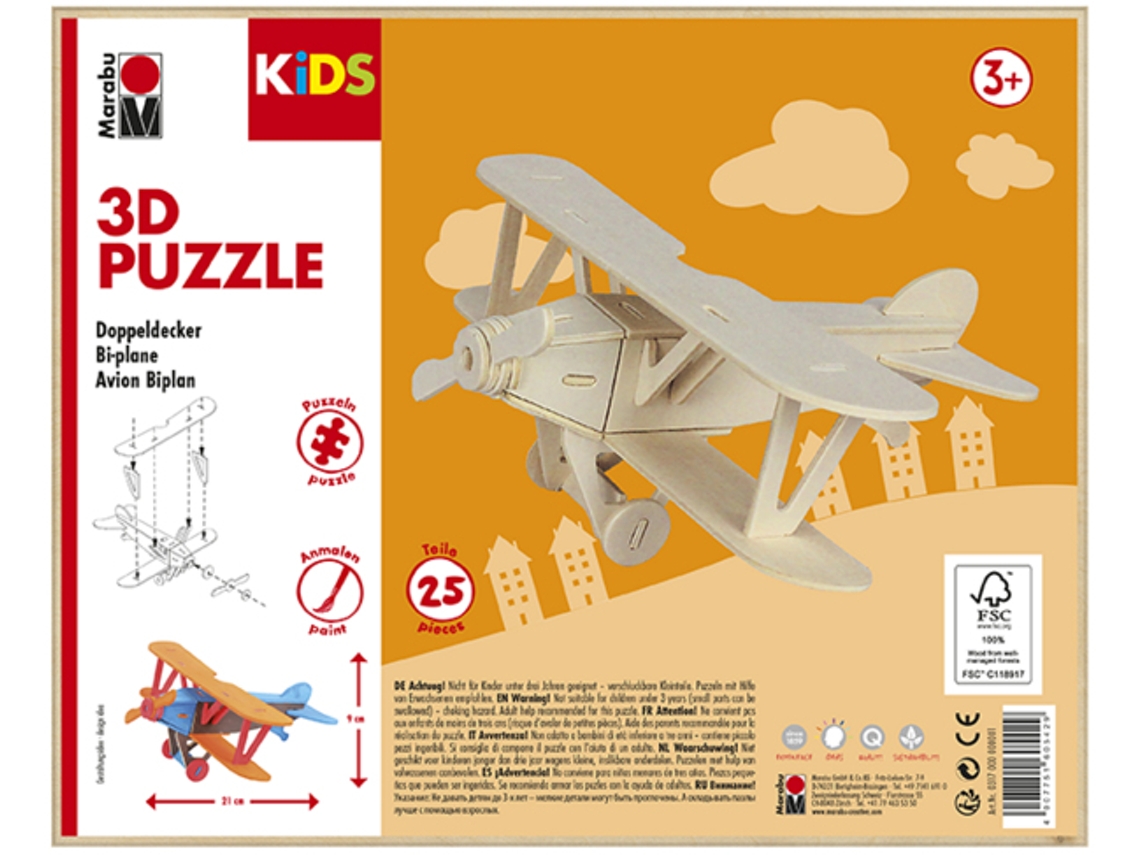Puzzle MARABU 0317000000001 3D 25 Peças Veículos