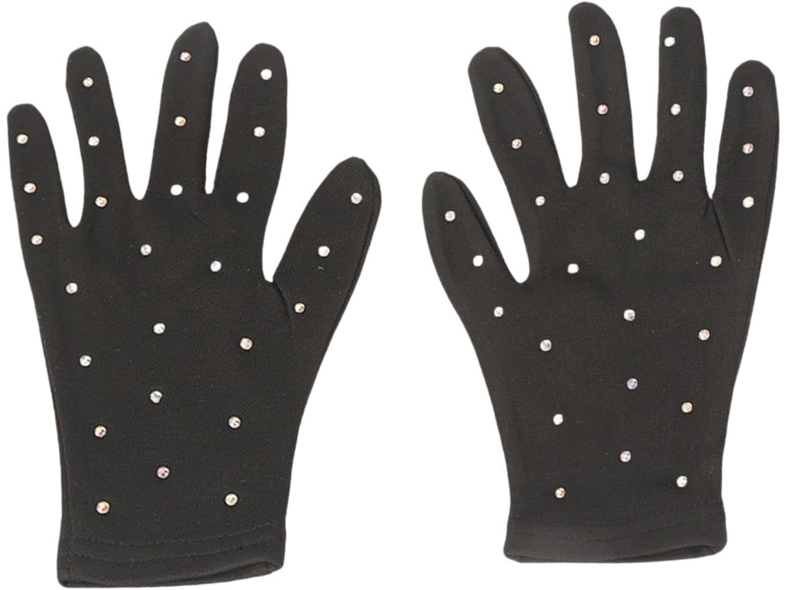 Luvas De Patinação Artística Com Ornamentos Para Apresentações No Gelo