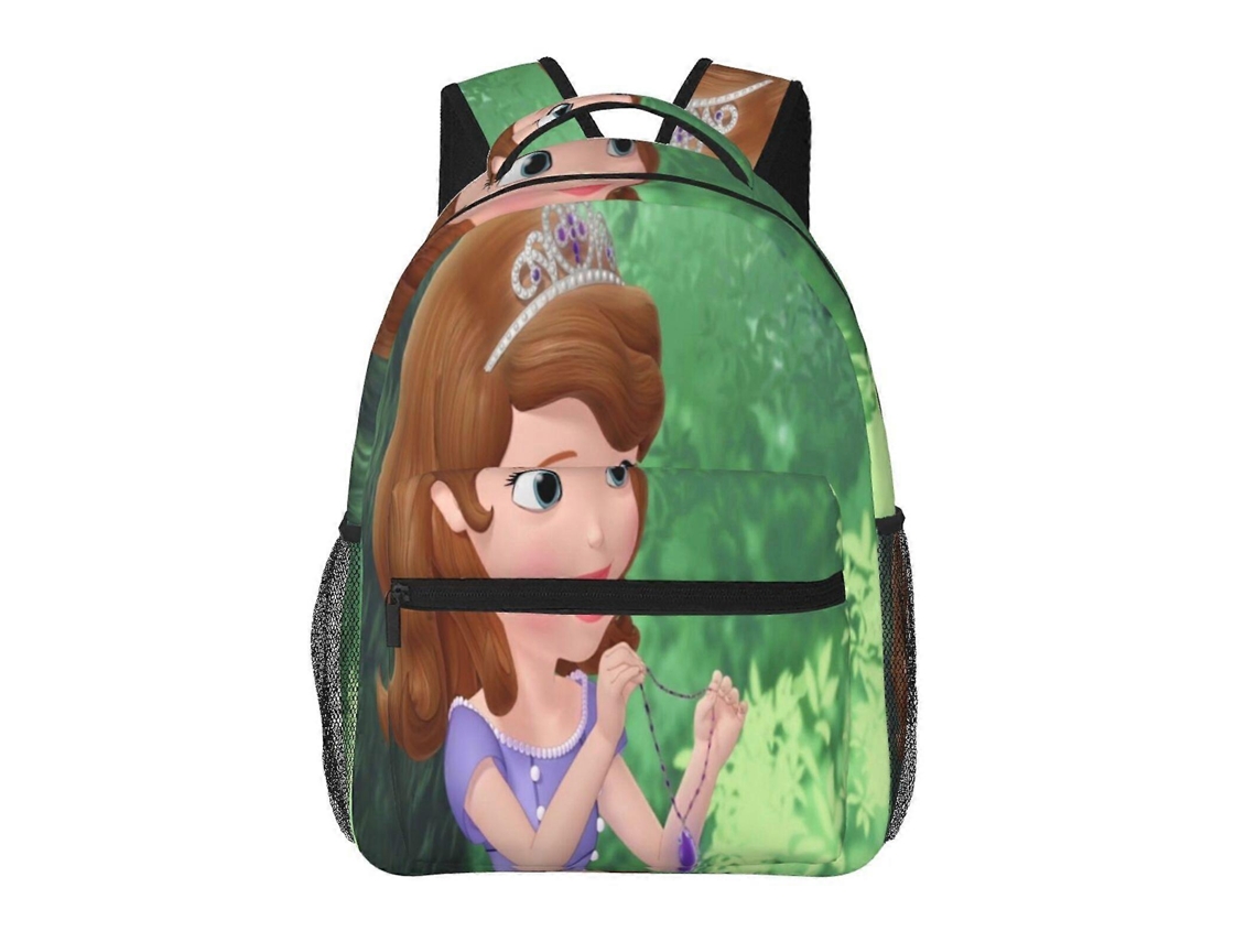 Mochila E32 Sofia The First Para Estudantes, Leve E Resistente, Impermeável E Com Alça De Ombro Ajustável.