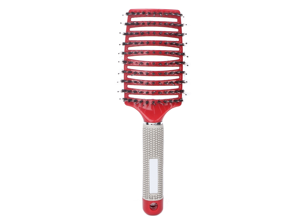 Pente De Cabelo Curvo Com Vents Profissional Para Pentear E Estilo Cabelo Molhado Seco Crespo Grosso Liso Vermelho