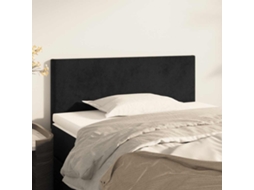 Vidaxl Cabeceira De Cama Veludo 100x5x78/88 Cm Preto