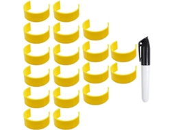 Clips para Frascos de Comprimidos, Etiquetas para Medicamentos para Fácil Identificação de Remédios. SFUSHOS