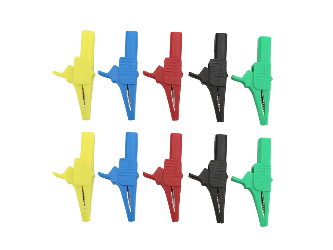 10pcs Pinça de Teste de Energia J.60039 com Jack de 4mm para Instrumentos com S/MARCA