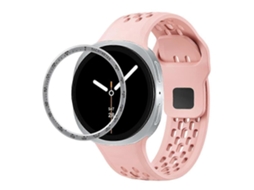 Pulseira De Silicone Preta Com Bisel Giratório E Fecho Invertido.