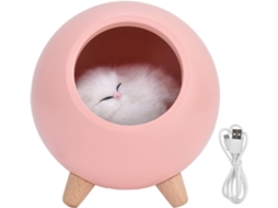 Charmosa Casinha De Animais Estimação Com Luz Noturna Led -