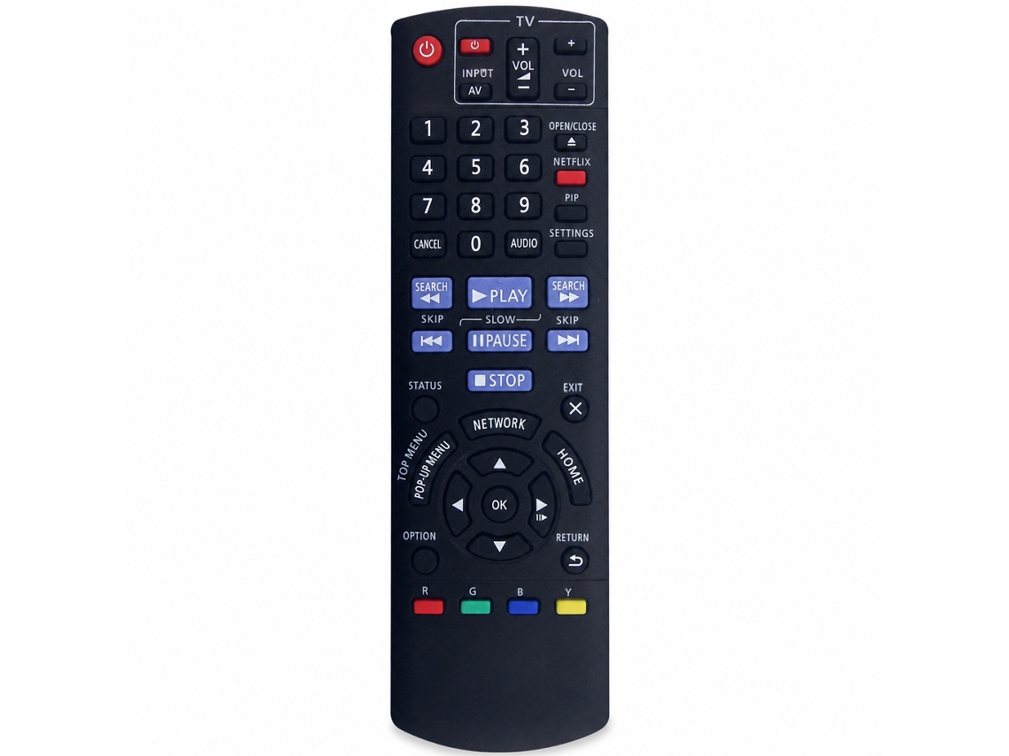 Comando À Distância Compatível Para Leitor Blu-ray/dvd Panasonic N2qayb000734 Com Controlo De Tv_dae