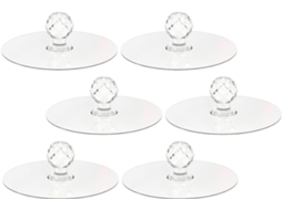 Puxadores De Cristal Para Cômoda, Conjunto De 6 Peças, Puxadores Decorativos Em Acrílico