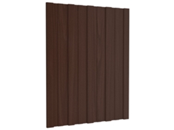 Vidaxl Painel De Telhado 12 Unid. Castanho 60 X 45 Cm Aço Galvanizado