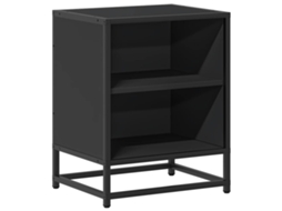 Cabeceira de mesa em madeira e metal, exclusiva da MAISON (40x31x50 cm)