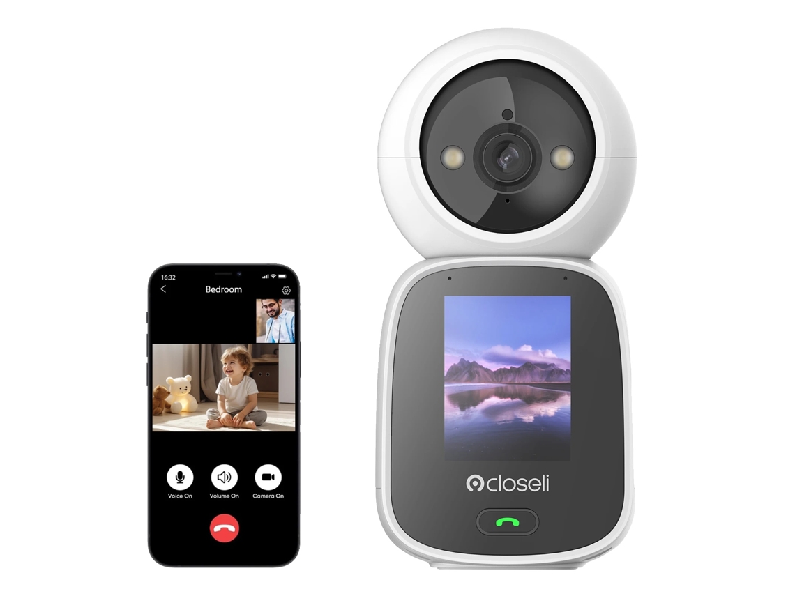 Câmera De Vídeo Intercomunicador, 5.0 Megapixels, Áudio Bidirecional, Detecção De Movimento, Cl200, Eu Plug, 3.6mm Oem
