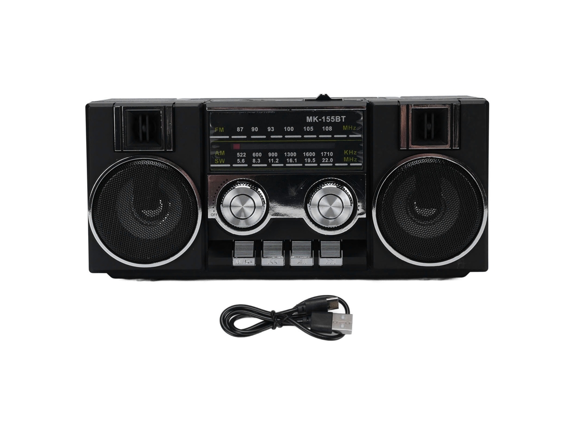 Rádio EOOCOO (caixa de Som Bluetooth de Rádio de Banda Completa)
