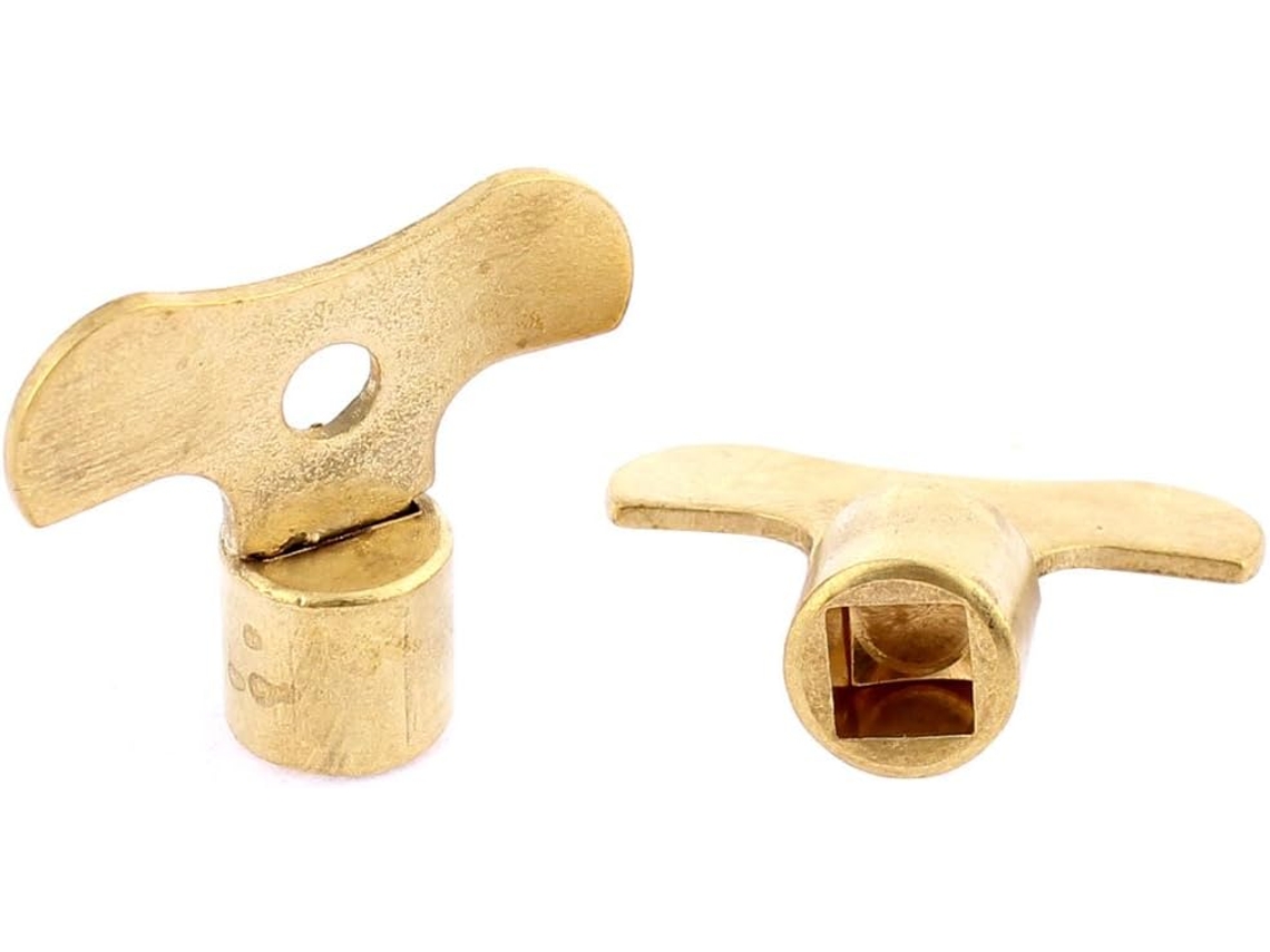 Botão de Torneira Pia Cozinha com Chave para Orifício Quadrado 7mm 2 Peças CHABERLU