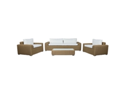 Móveis de Jardim Home Esprit Branco Marrom Bege Marrom Claro 248 X 85 X 80 Cm 222 X 85 X 80 Cm (4 Peças)