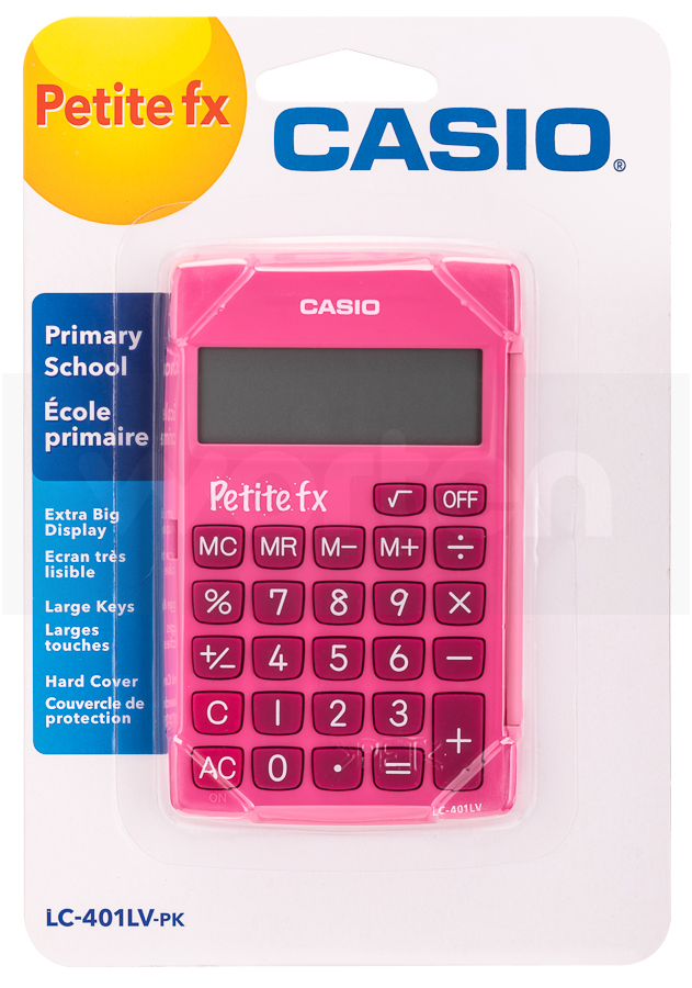 Casio, Calculatrice Petite fx, LC-401 LV-PK, Rose