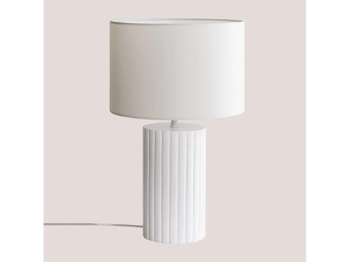 SKLUM Candeeiro de Mesa Otavian Resina Branco