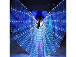Pashmina Led Com Luz Alta, Resistente À Água E Flexível Para Festas, Bailes E Cosplay Branco
