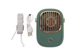 Portable Hanging Neck Fan Usb Rechargeable Leafless Cooling Necklace Fan