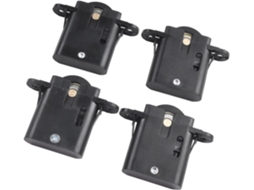Conjunto De 4 Roletes Reposição Para Portão Em Aço Inoxidável E Nylon