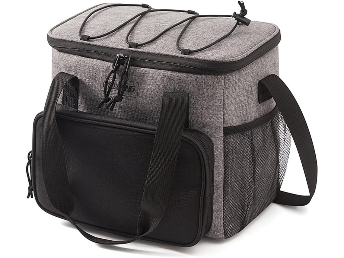 Mochila Térmica Portátil DUREFORWARD de 14 Litros para Acampamentos e Piqueniques em Tecido Oxford, Cinza (sem dimensões)