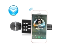 Microfone Karaokê Sem Fio Ws-858 Portátil