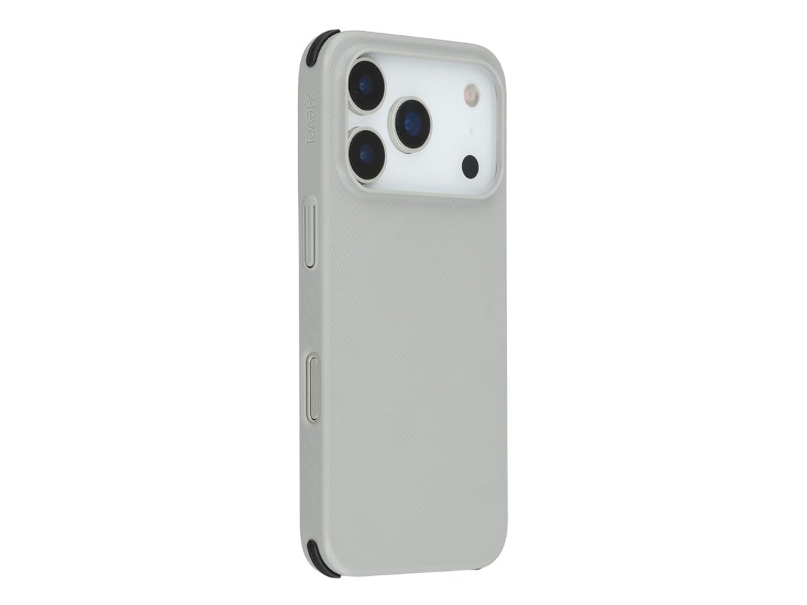 Capa X-level Para Iphone 17 Pro Magsafe, Em Policarbonato Rígido, Cinza.