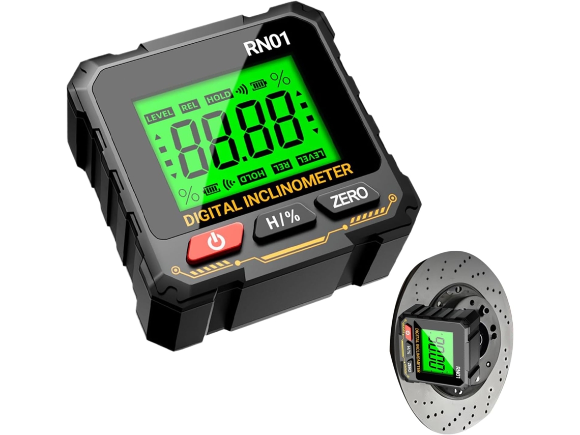 Detector De Ângulo Digital Magnético, Ferramenta De Medição, Nível E Transferidor.