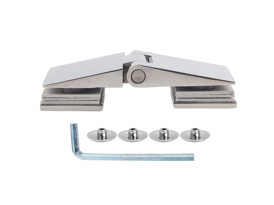 Hinge De Porta De Vidro Biselado Duplex Bainha Aço Inoxidável