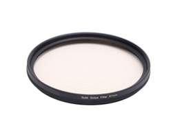 Filtro de raios de câmera de 67 mm, filtro de efeito especial em vidro óptico com estojo de armazenamento para fotografia com celular, dourado.