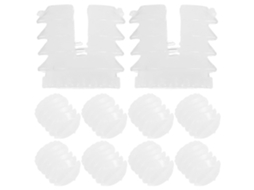 Holibanna 200 Peças De Pinos Dobradiça Para Armário Com Parafusos Montagem, Conectores De Expansão Plástico Em Nylon