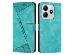 Capa De Celular Dream Triangle Em Couro Com Cordão Longo Para Redmi Note 14 5g Global
