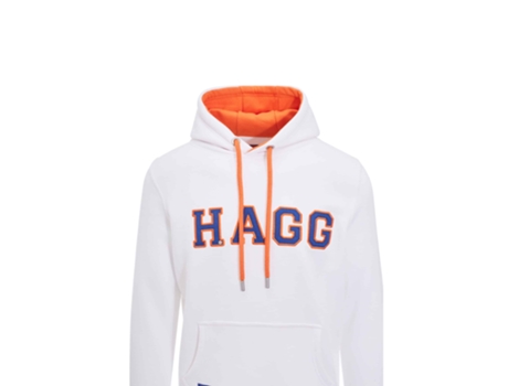 Hoodie de Homem HAGG Branco (XL)