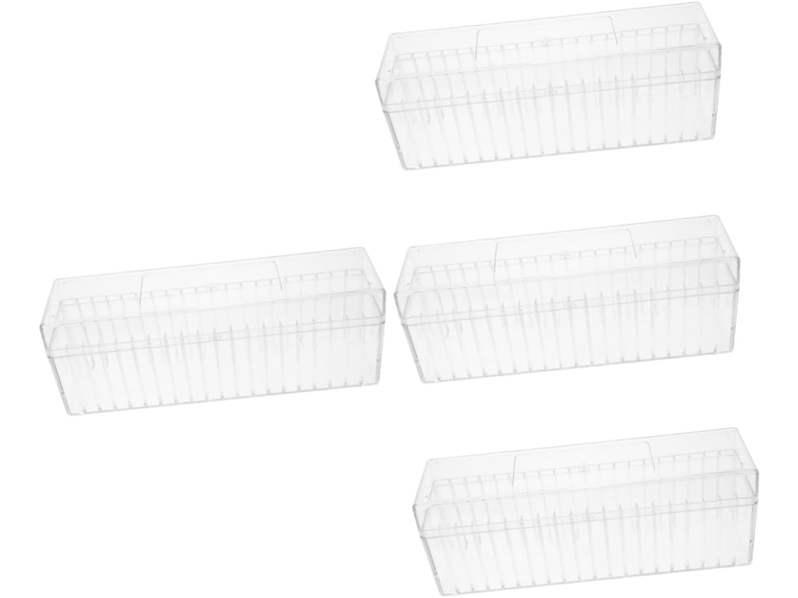 Conjunto De 4 Caixas Organizadoras Transparentes Para Moedas, Ideais Para Coleções.