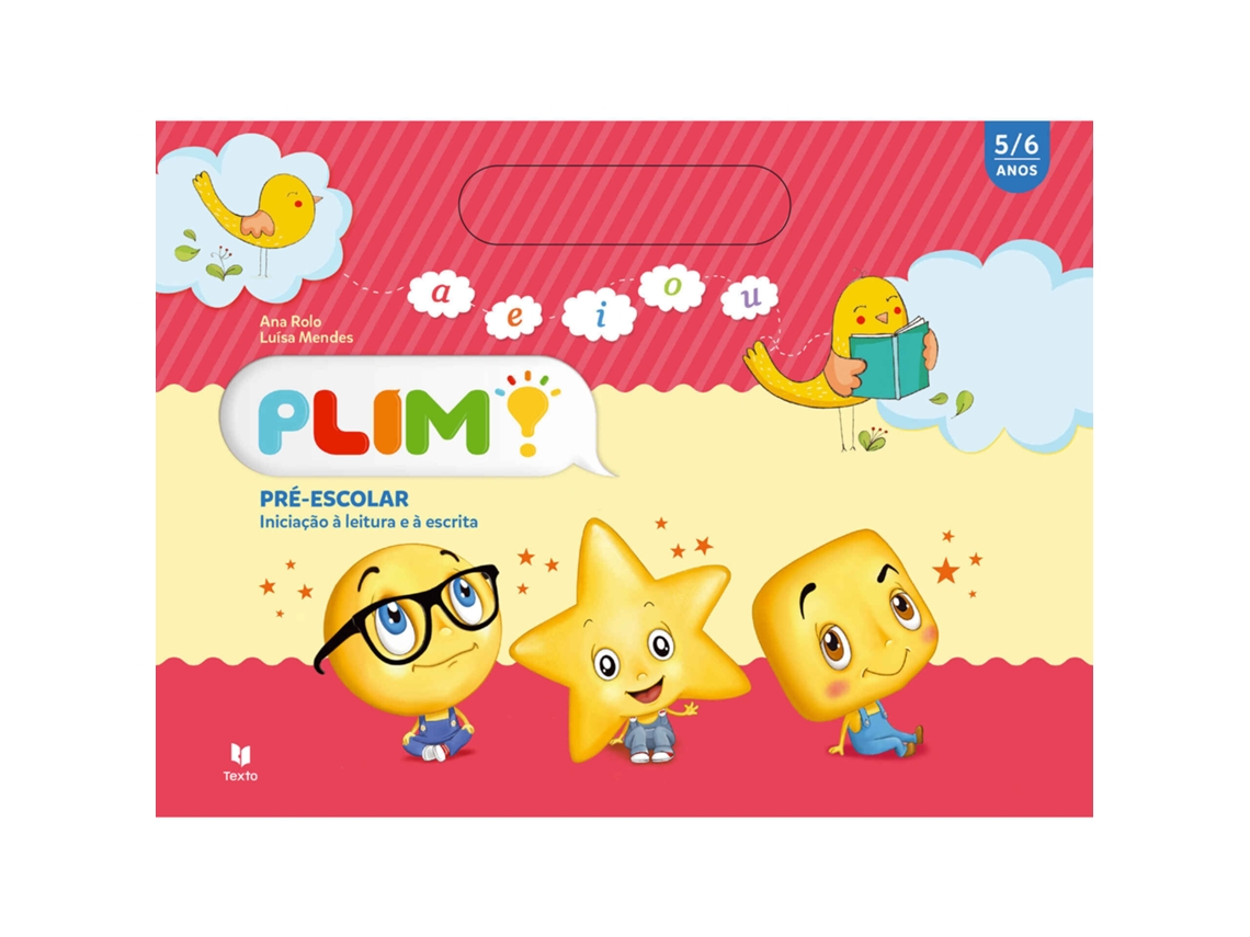 Livro Plim! Iniciação à Leitura e à Escrita 5-6 Anos de Ana Rolo, Luísa Mendes (Português)