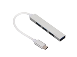 Hub USB C Golden Light (conversão de portas, portabilidade)