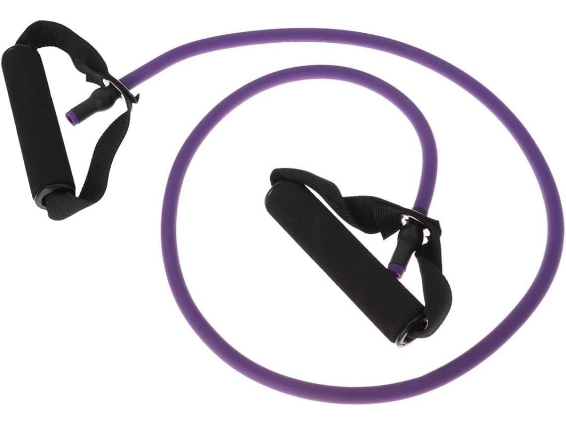 Faixa Elástica De Látex Natural Para Exercícios Com Alças, 9kg 20lbs Resistência | Inclui Âncora Porta