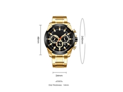 Reloj Hombre Curren 8361 Cuarzo Con Calendario Resistente Al Agua Correa Acero Inoxidable