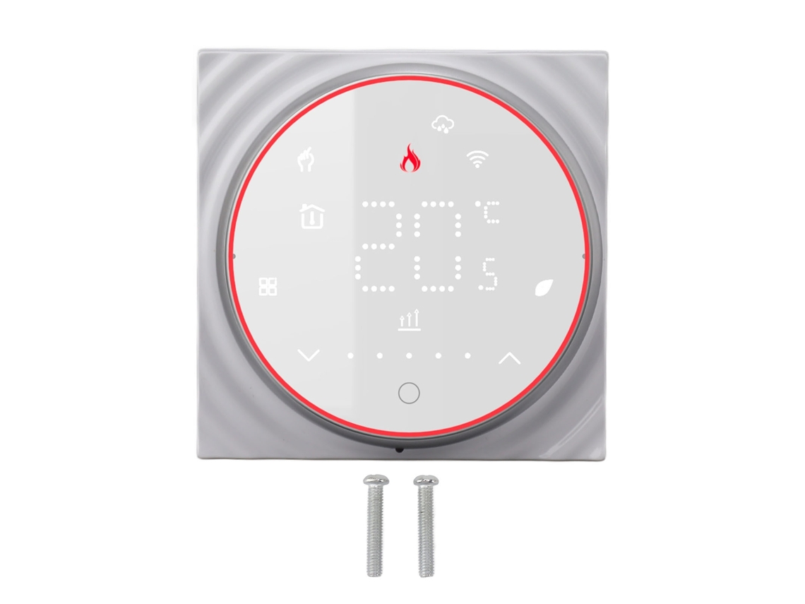 Termostato WiFi Primerox Programável, Voice, App, Controle, 95-240V, Parede, Branco