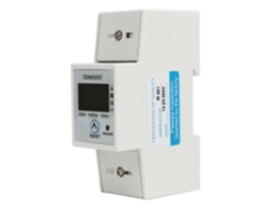 Laxiscreed Medidor De Energia Monofásico Com Display Lcd Para Painel, Montagem Em Trilho Din