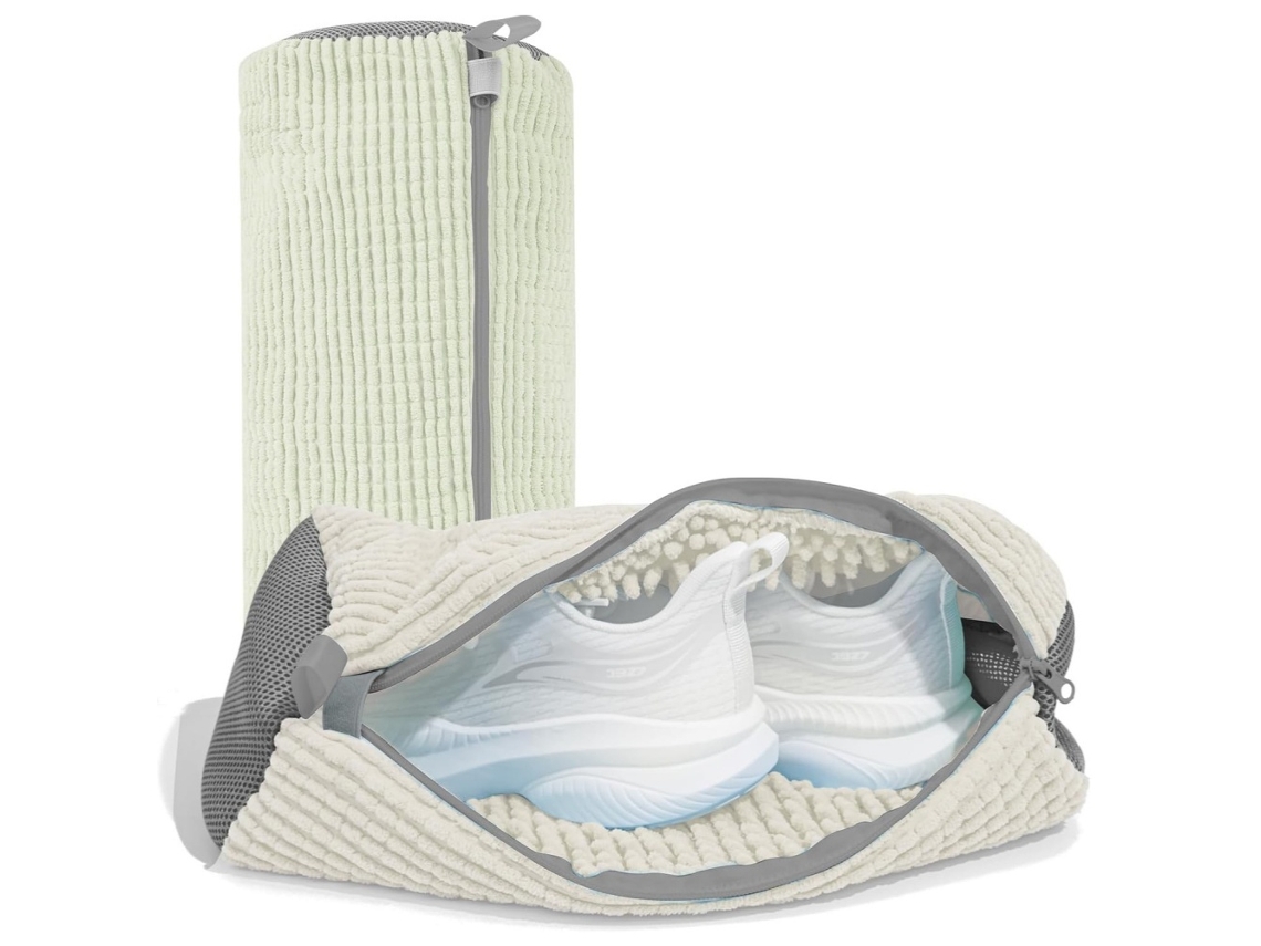Lurelia Sacos Para Lavar Sapatos, Conjunto De 2, Para Máquina De Lavar E Secar, Com Fecho, Interior Em Microfibra, Reutilizável
